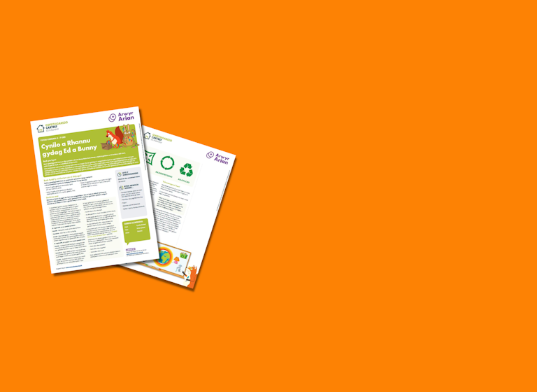 sample Welsh resource pages shown